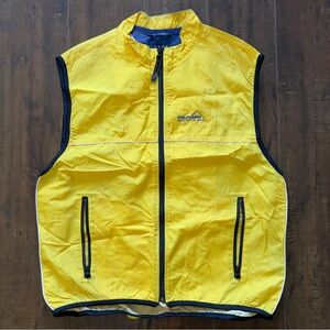 vintage Tommy Hilfiger yellow athletic zip vest